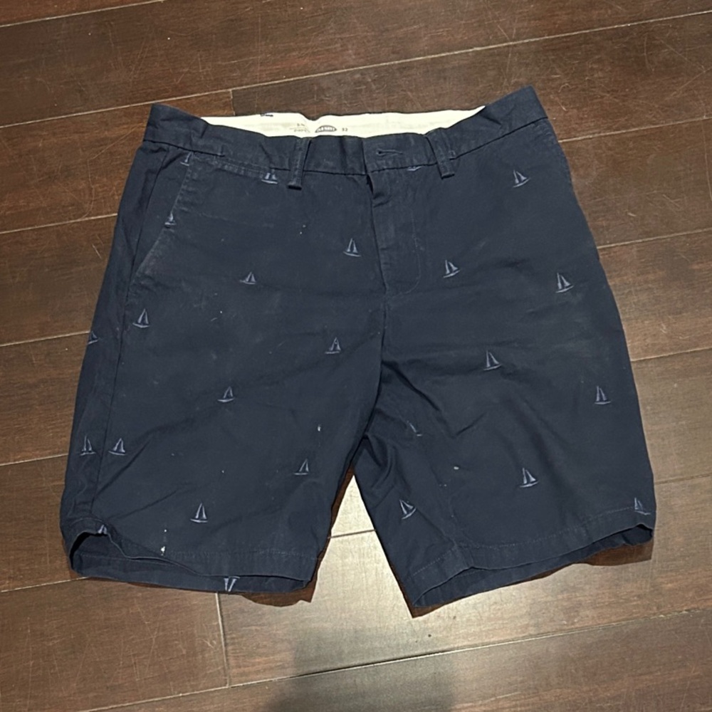 Old Navy Dark Blue Men's Shorts with Sailboat Design
